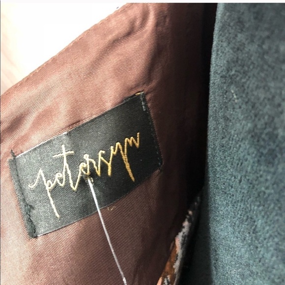 Anthropologie‎ Petersyn Brown Jacquard Jumpsuit - Picture 8 of 8